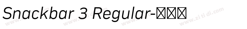 Snackbar 3 Regular字体转换